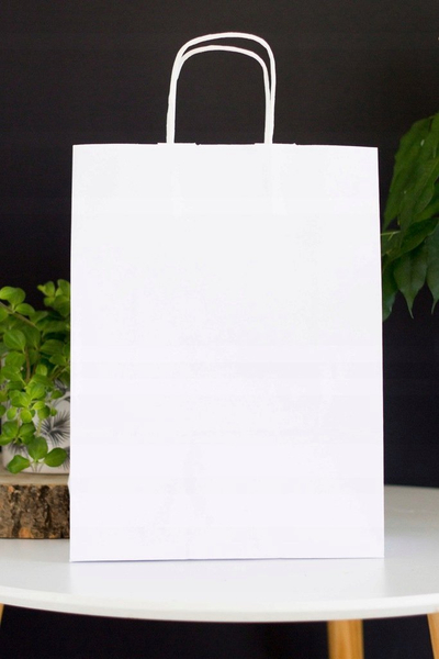 Qese letre NC Envelopes PAPER BAG, 24 x 10 x 32 cm, 100 g/m², të bardha