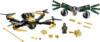 Lodra LEGO Marvel Spider-Man Drone Duel, set për ndërtim me figura, shumëngjyrëshe