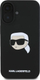 Mbrojtëse telefoni Karl Lagerfeld Karl Head, silikon i lëngshëm, për iPhone 16 6.1", e zezë