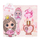 Set për fëmijë Accentra Little Princess - shampon për flokë 90 ml + furçë për flokë + llastik për flokë
