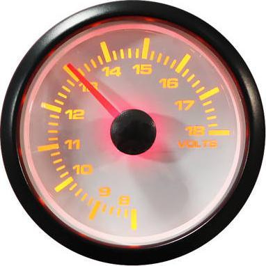 Matës voltazhi Auto Gauge STP2W, 52mm, i bardhë