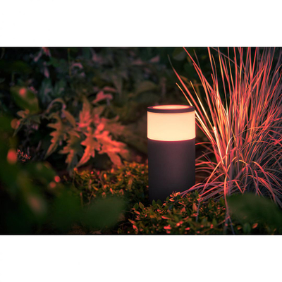 Llambë dekorative për jashtë Philips Hue Calla, modul zgjerues, i zi