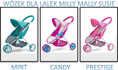 Karrocë kukullash Milly Mally Mint