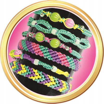 Set kreativ për byzylykë Clementoni Crazy Chic Bracelet Mania, për fëmijë, shumëngjyrësh