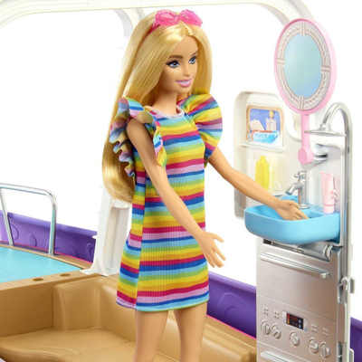 Set lodër Barbie Mattel Dream Boat HJV37, anije loje 91 cm, me aksesore