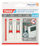 Kapëse ngjitëse rregullueshme Tesa Adhesive Nail, set 3 copë, vetëngjitëse, e bardhë