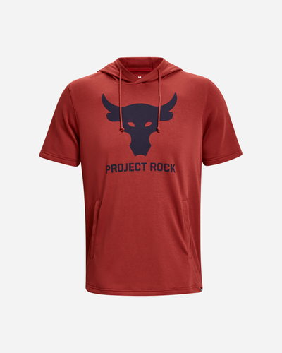 Bluzë me kapuç Under Armour Project Rock Brahma Terry, mëngë të shkurtra, për meshkuj