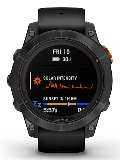 Orë sportive Garmin Fenix 7 Pro Solar, 1.3", GPS, e zezë