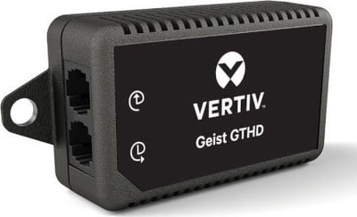 Senzor temperature edhe lagështie Vertiv Geist GTHD, mat edhe pikën e vesës, i zi