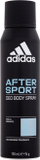 Sprej trupi Adidas After Sport për burra, 150ml, aromatik, i zi