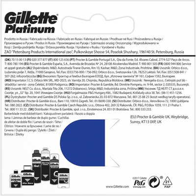 Refill për brisk rroje Gillette Platinum, 5 copa