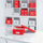 Kuti organizuese Leitz Click & Store WOW Medium, karton i laminuar, e kuqe
