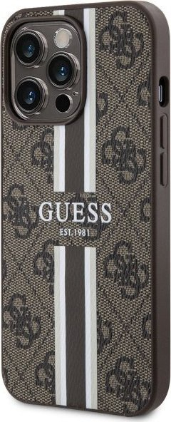 Kapak telefoni Guess GUHMP13LP4RPSW për iPhone 13 / 13 Pro, MagSafe, kafe