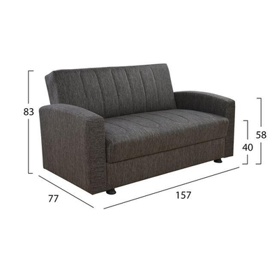 Divan-Shtrat 2-vendësh Dimos 157×77×83 cm (HM3075.01), kaftë