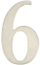 Numër dere Haushalt SS-6, 62 mm, çelik inox, shifra 6