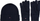 Set për meshkuj Tommy Hilfiger, doreza + kapele, i kaltër