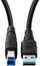 Kabllo USB Microconnect USB 3.2 A-B Gen 1, LSZH, e zezë