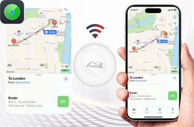Bluetooth наоѓач Mili Lifemate LifeTag HD-P16-3, GPS локатор, за iOS, бел