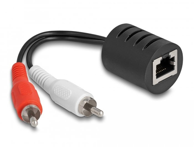 Zgjatues audio stereo Delock, RJ45 në 2 x Cinch, Cat.5, deri 50 m, 2 copë