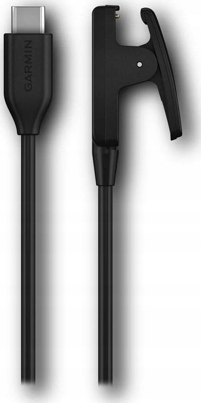 Kabllo karikimi Garmin USB C Clip, për karikim dhe hedhje të dhënash, e zezë