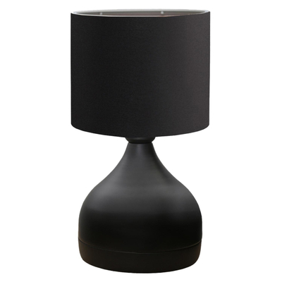 Llambë tavoline trup metal Ø18.5×45 cm (HM7593.01), zezë