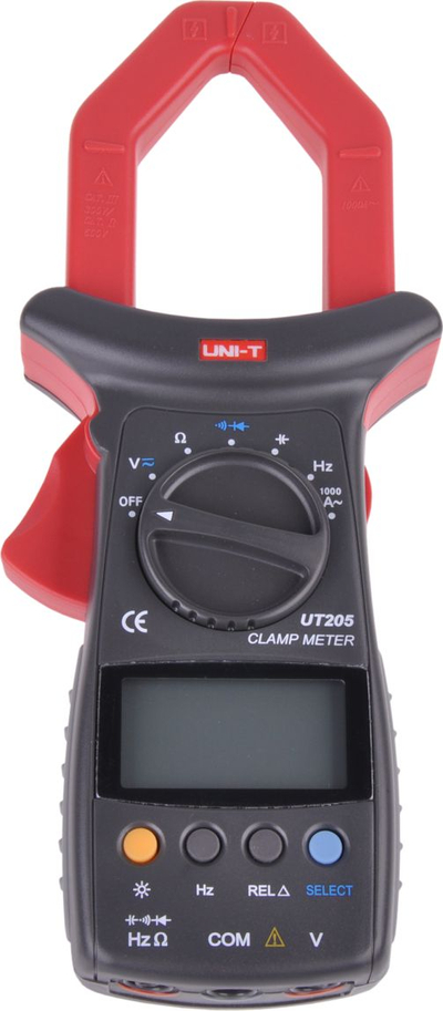 Ampermetër me klema Uni-T UT205, 1000A, ekran LCD, i kuq