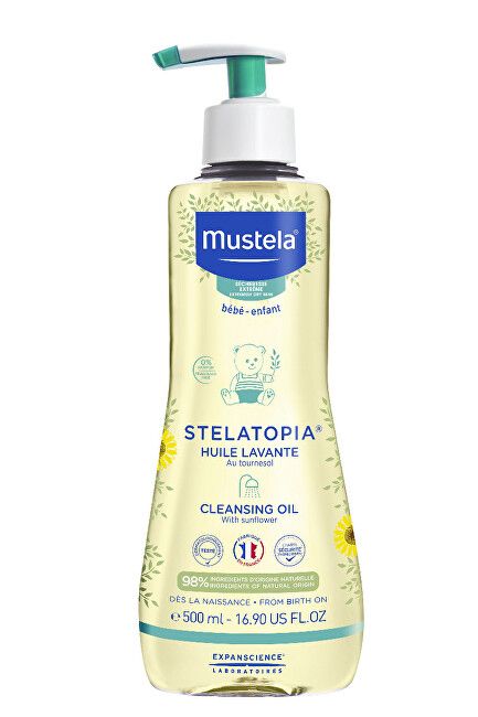 Vaj pastrues Mustela Stelatopia Cleansing Oil, për bebe dhe fëmijë, 500ml