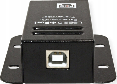 Ekstender USB 2.0 Roline, PoC RJ-45 deri 50m, hub me 4 porta, i zi