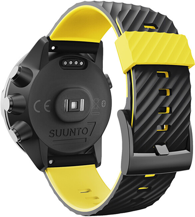 Rripa për orë dore 4wrist Suunto 7, Suunto 9, 9 Baro & Spartan Sport, verdhë/zi