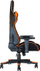 Karrige gaming Gembird SCORPION GC-SCORPION-04X, material tekstil, mbështetje ergonomike, e zezë dhe portokalli