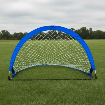 Фудбалска поп-ап порта S-Sport L, 183x104x104 cm, сина