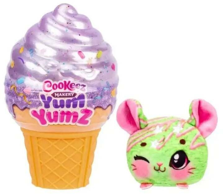 Lodër surprizë Cookeez Makery Yum Yumz Party Series, pelush i parfumuar, mystery, rozë