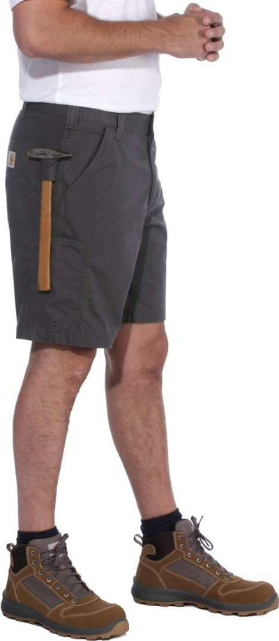 Shorc cargo Carhartt Steel Multipocket, ripstop stretch, plot xhepa, gri e errët, W32