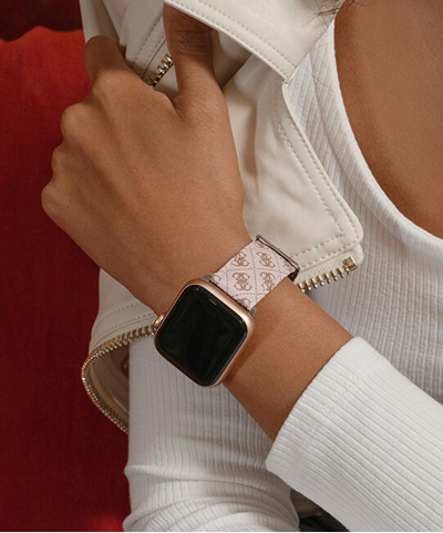 Rrip dore Guess, për Apple Watch (38–41 mm), rozë