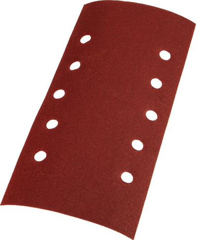 Letër zmerile Graphite me Velcro, 115 x 230 mm, K180, me vrima, 5 copë