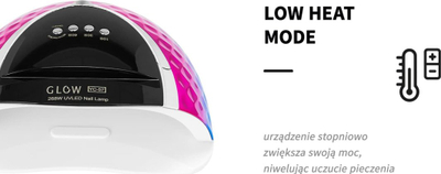 Lampë thonjsh UV LED Glow YC57 RN, 268W, blu rozë