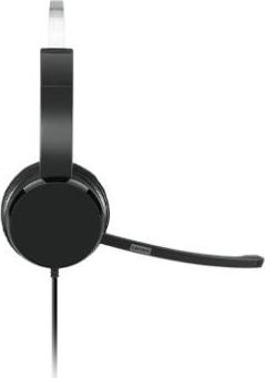 Kufje mono Lenovo 100, me kabllo, USB Type A, të zeza