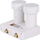Konvertues satelitor Opticum Monoblock Twin LMTP-04H, zhurmë 0.1 dB, për dy tunerë, gri