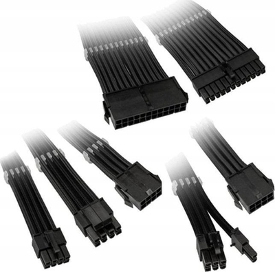 Сет продолжни плетени кабли Kolink Core Adept, за напојување PCIe 5.0, црн