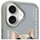 Mbulesë telefoni Nimmy Glasses Cool Dog për iPhone 16 6.1", TPU PC, gri