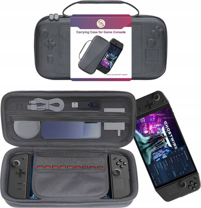 Etui për konzolë JYS LG-001 për Lenovo Legion Go, material EVA, me xhepa për lojëra, i zi