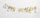 Baner dekorativ Teka Happy Birthday me lule, për ditëlindje, i artë