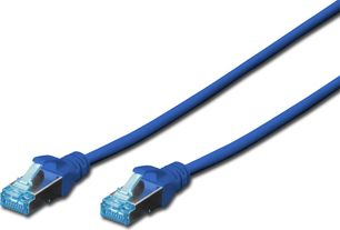 Kabllo rrjeti Digitus Patchcord CAT 5e, SF UTP, 0.5 m, blu