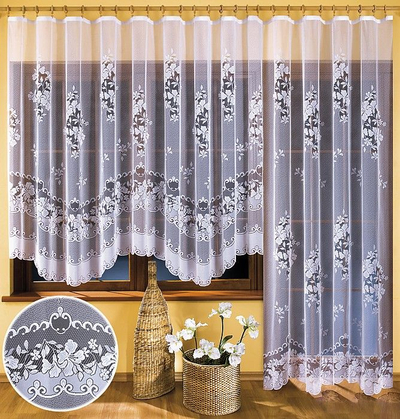 Perde dritareje Wisan Zakard 9744, 175 x 300 cm, poliester, e bardhë