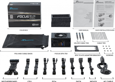 Напојување SeaSonic Focus SPX 2021 FOCUS-SPX-750 SFX, 750W
