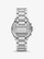 Orë për meshkuj Michael Kors Oversized Sage MK9191, e argjendtë