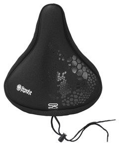 Mbulese selë biçiklete Selle Royal Memory Foam, madhësi e madhe, me brazdë, e zezë