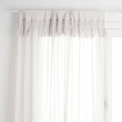 Perde Atmosphera Cotton Macra Ivory, 140 x 260 cm, pambuk, ngjyrë ivory