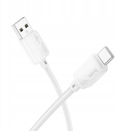 Kabllo USB në Type C Hoco X113 Beneficio, 3A, 1m, e bardhë