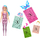 Kukull Barbie Color Reveal Rainbow Galaxy, 6 surpriza, seri me ujë, shumëngjyrëshe